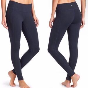 Athleta Chaturanga Tight Legging in Navy Blue Size XS